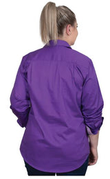 Just Country Australia Jahna Work Shirt Purple/Lavender