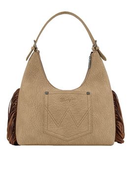 Wrangler AW26 Tooled Fringe Shoulder Bag