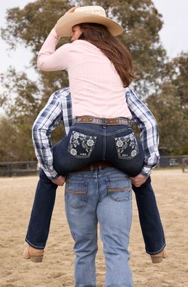 Pure Western AW26 Womens Raven Boot Cut Jean 34 Leg