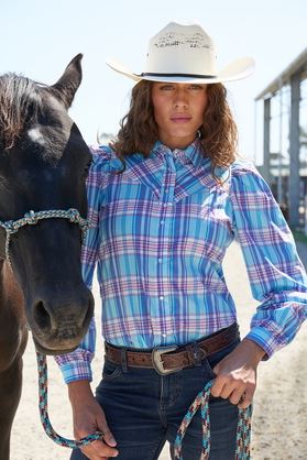Wrangler SS25 Emily Check Shirt