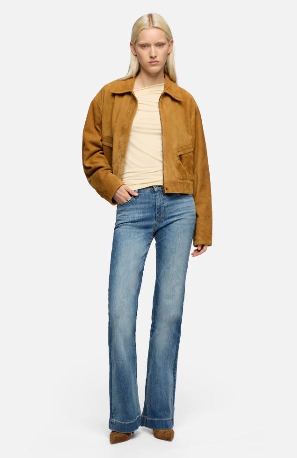 7 For All Mankind Womens Dojo in Slim Illusion Distressed Authentic Light