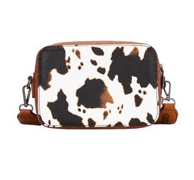 Wrangler SS25 Cow Print Small Crossbody Bag