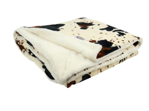 Pure Western AW25 Cow Print Snuggle Blanket
