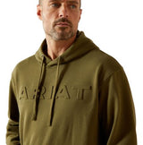 Ariat W26 Mens Embossed Logo Hoodie Winter Moss