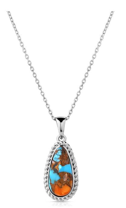 Montana Silversmiths Mountain Glacier Treasure Necklace