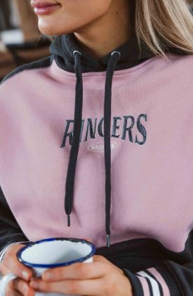 Ringers Western AW26 Womens Aspley Pullover Hoodie Charcoal
