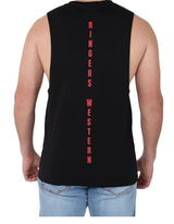 Ringers Western SS27 Mens Backcountry Chargrill Muscle Tank Black
