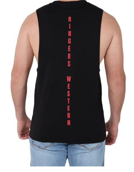 Ringers Western SS27 Mens Backcountry Chargrill Muscle Tank Black