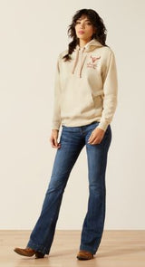 Ariat W26 Womens Stitch Hoodie Oyster Grey