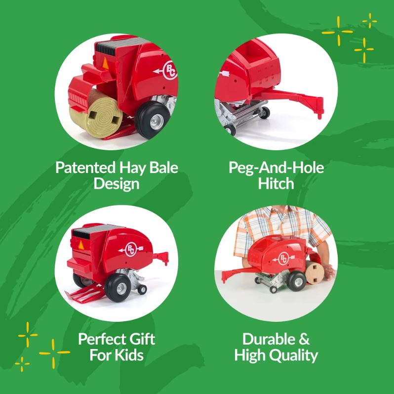 Big Country Toys Red Hay Baler