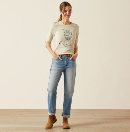 Ariat AW26 Womens Ritzy Logo Long Sleeved TShirt