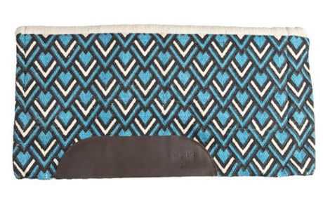 Fort Worth Navajo Fleece Lined Saddle Pad Turquoise Arrow