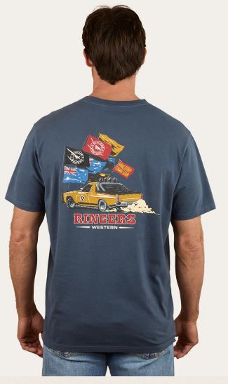 Ringers Western AW26 Mens Ute Flag Loose Fit TShirt