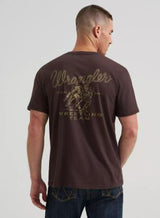 Wrangler Mens Rodeo Wrestling Team Graphic TShirt