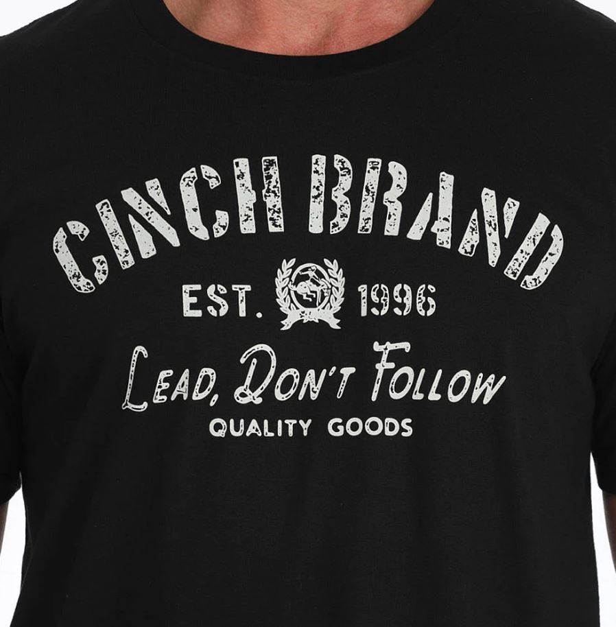 Cinch S51 Mens Lead Don's Follow Black TShirt