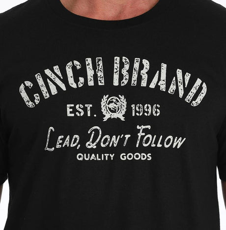 Cinch S51 Mens Lead Don's Follow Black TShirt