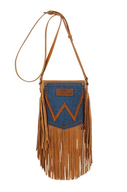 COMING SOON Wrangler S26 Denim Pocket Fringe Bag