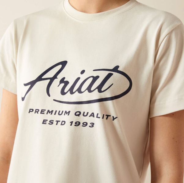 Ariat S25 Womens Rebar Cotton Strong Worldwide TShirt Moonbeam