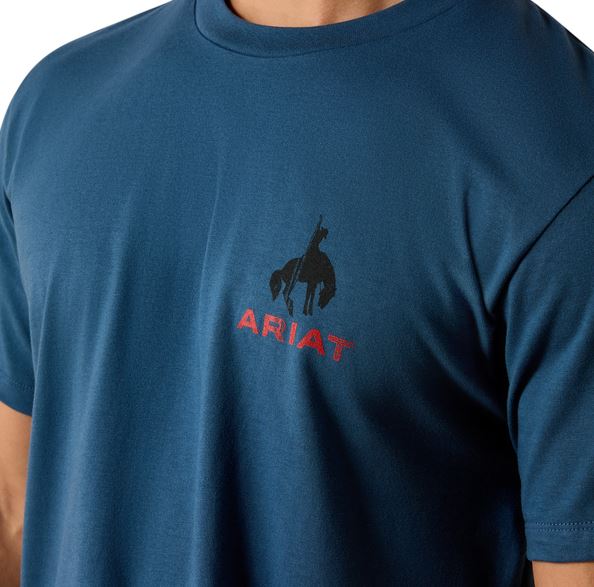 Ariat SS27 Mens Flag Bronco TShirt