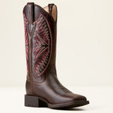 Ariat SS27 Womens Round Up Ruidoso Wide Square Toe Arizona Brown