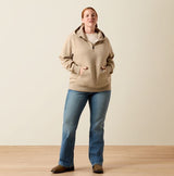 Ariat SS26 Womens Rebar Lightweight Logo 1/2 Zip Hoodie