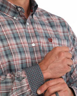 Cinch S63 Mens Blue Plaid Classic Shirt