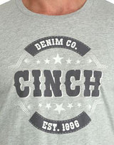 Cinch S53 Mens Logo Print Grey TShirt