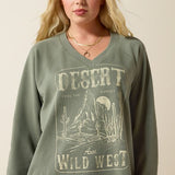 Ariat SS27 Womens Victoria Sweatshirt Sea Spray