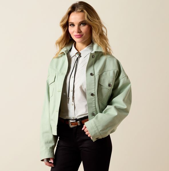 Ariat SS27 Womens Solar Cotton Twill Jacket Silt Green