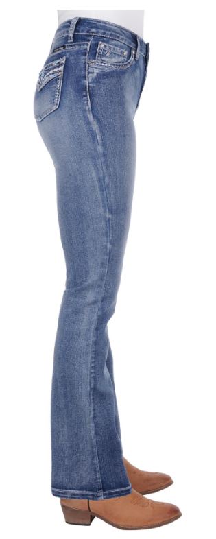 Pure Western SS25 Womens Jemma High Rise Boot Cut Jean
