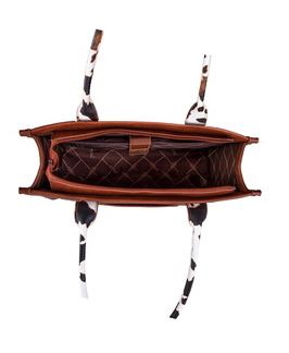 Wrangler SS25 Cow Print Tote Bag