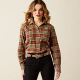 Ariat AW25 Womens Billie Jean Shirt Oakwood Plaid