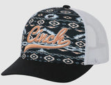 Cinch S62 Womens Aztec Script Trucker Navy