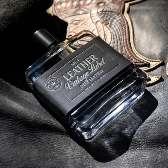 Tru Western Mens Leather #4 Vintage Label Deep Leather Eau De Cologne 100ml