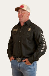 Ringers Western SS25 Mens Hawkeye Shirt Charcoal/Dark Sand