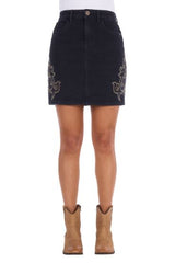 Wrangler SS27 Womens Rock Mini Denim Skirt