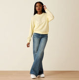 Ariat SS27 Womens Essential Crew Sweatshirt Pear Sorbet