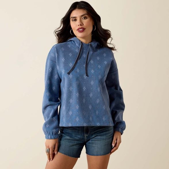 Ariat SS27 Womens Essential Hoodie Blue Heather