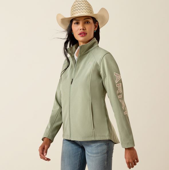Ariat SS27 Womens Logo Softshell Jacket Sea Spray Heather