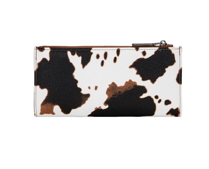 COMING SOON Wrangler S26 Cow Print Slim Wallet