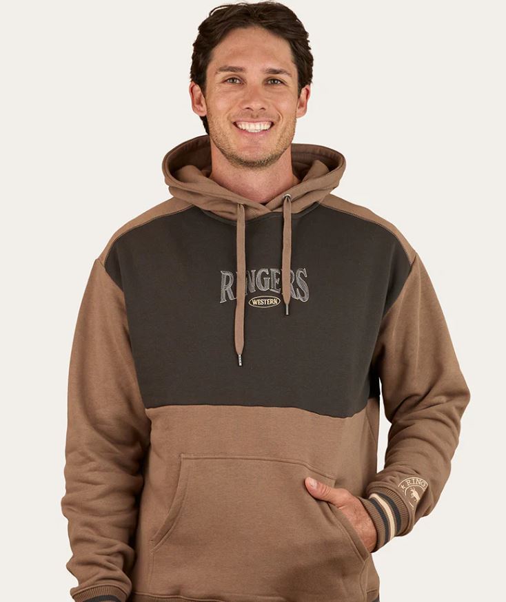 Ringers Western AW26 Mens Barrow Creek Hoodie Mushroom