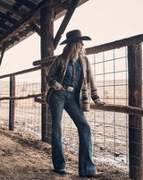 Wrangler Womens High Rise Trouser Jean 32 Leg