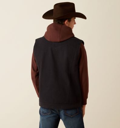 Ariat W26 Mens Canvas Rancher Vest Black