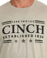 Cinch S63 Mens Lead This Life Khaki TShirt
