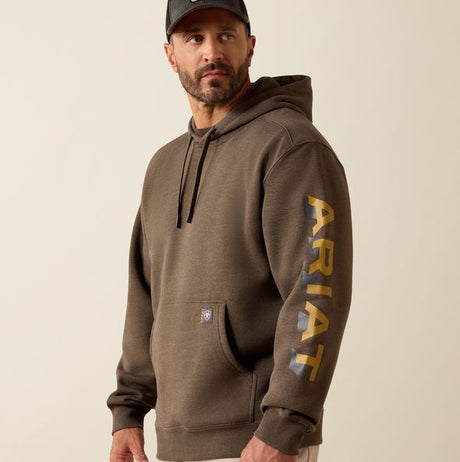 Ariat SS26 Mens Rebar Lightweight Logo Hoodie