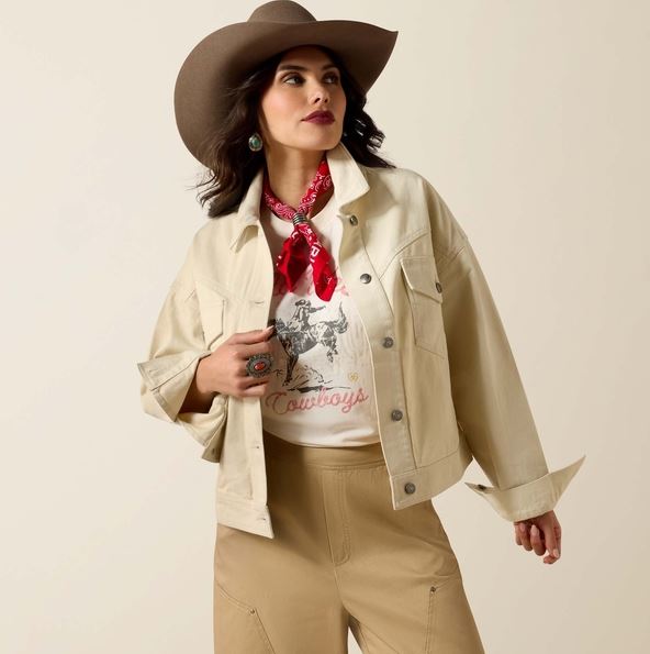 Ariat SS27 Womens Solar Cotton Twill Jacket Summer Sand