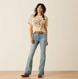 Ariat SS26 Womens Jazmine Ultra High Rise Boot Cut Slit Tomboy Jean