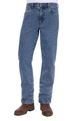 Wrangler Mens Classic Straight Leg Jean Original Stone 32Leg