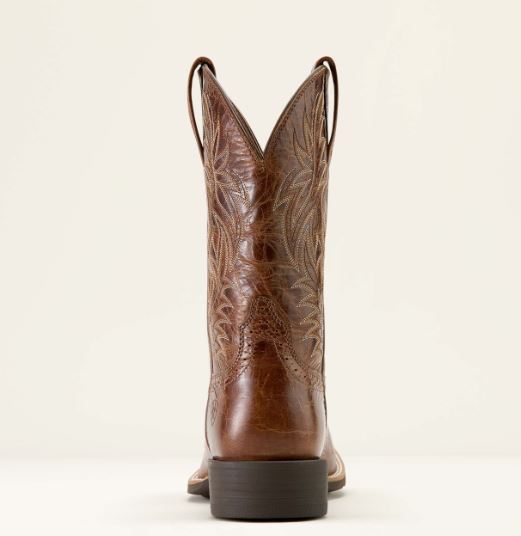 Ariat SS25 Mens Sport Western Wide Square Toe Dark Tan