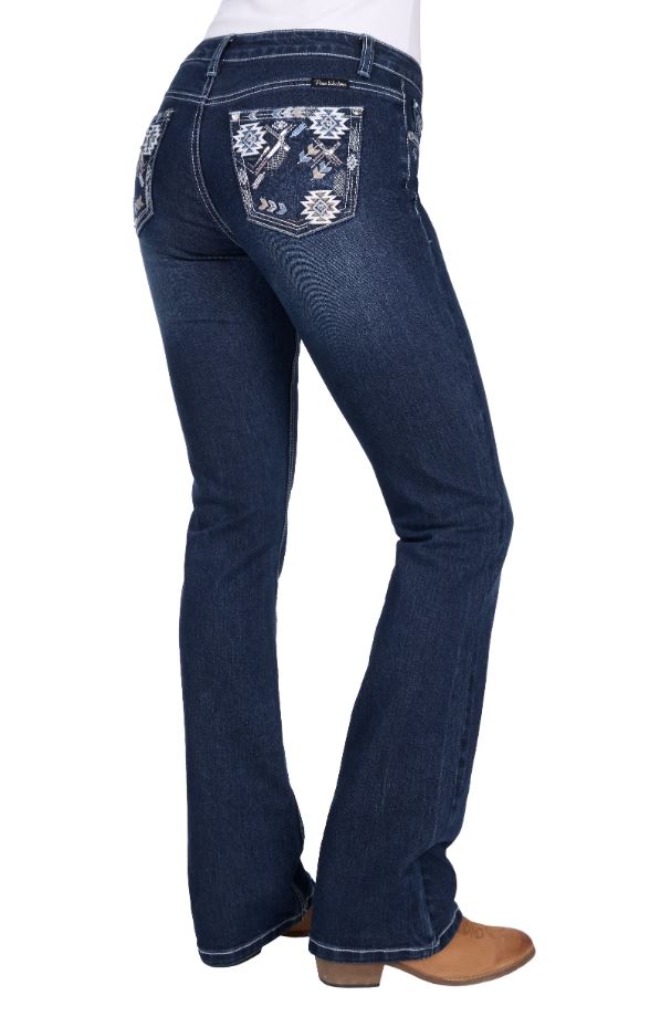 Pure Western AW26 Womens Raven Boot Cut Jean 34 Leg
